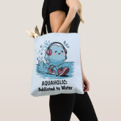 Grappige Cartoonwolk Tote Bag (Dichtbij)