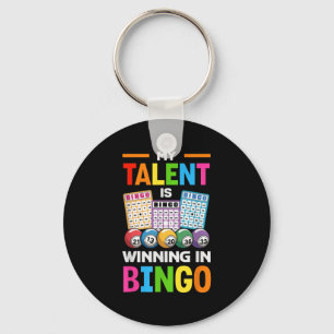 Grappige casino apparatuur voor bingo speler Manne Sleutelhanger