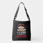 grappige casino-woordkunst crossbody tas (Voorkant)