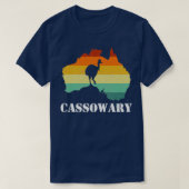grappige casowary retro cassowary t-shirt (Design voorkant)