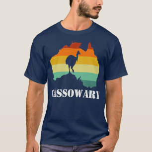 grappige casowary retro cassowary t-shirt