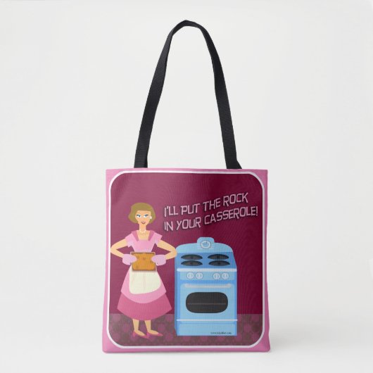 Grappige Casserole Sarcastische Kitsch Leuke Huisv Tote Bag (Voorkant)