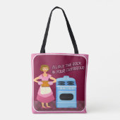 Grappige Casserole Sarcastische Kitsch Leuke Huisv Tote Bag (Achterkant)