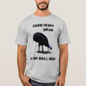 Grappige Cassowary Vogels Terug Chat Design, T-shirt (Voorkant)