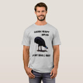 Grappige Cassowary Vogels Terug Chat Design, T-shirt (Voorkant volledig)
