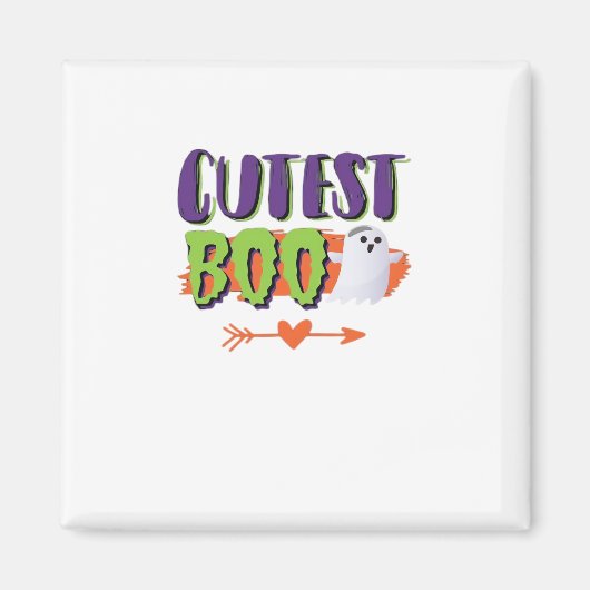 Grappige, casual Cutest Boo Halloween Magneet (Voorkant)