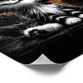 Grappige Cat Art Print (Hoek)