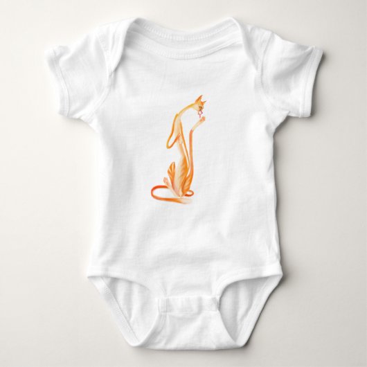 Grappige Cat Baby Bodysuits (Voorkant)