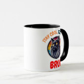 Grappige Cat Bruh Cool Cat Vibes Bruh Mok (Voorkant rechts)