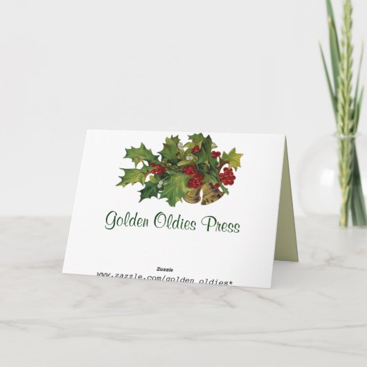 Grappige  Cat Christmas Kaart (Achterkant)