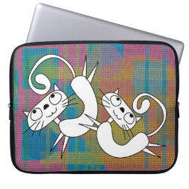 Grappige Cat Dance Laptop Mouw 15 inch Laptop Sleeve
