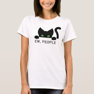 Grappige Cat Eyes Ontwerp Nieuwe Mensen Voor Katte T-shirt