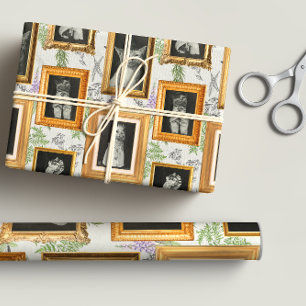 Grappige  Cat Framed Wall Art Gallery Inpakpapier Vel