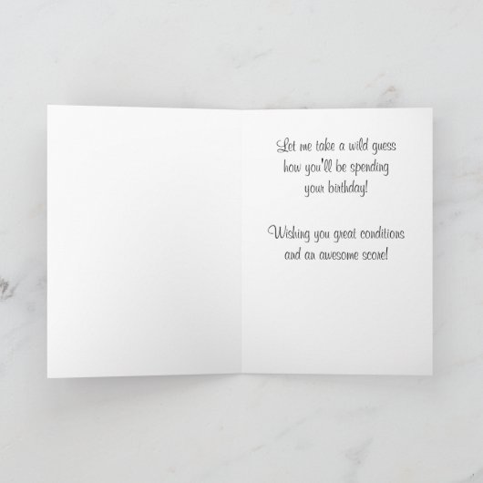 Grappige Cat Golfer Verjaardag Kaart (Binnen)