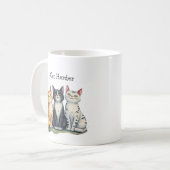 Grappige Cat Herder Quote Cat Lover Koffiemok (Voorkant links)