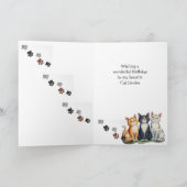 Grappige Cat Herder Quote Cat Lover Verjaardag Bedankkaart (Binnen)