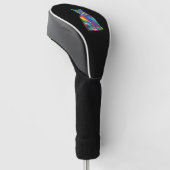 Grappige Cat kleuren Golfheadcover (Schuin)