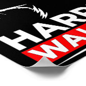 Grappige Cat Lady Kamala Harris Waltz 2024 Verkiez Poster (Hoek)