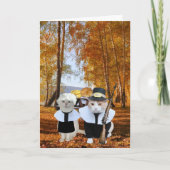 Grappige Cat Lover Thanksgiving Kaart (Voorkant)