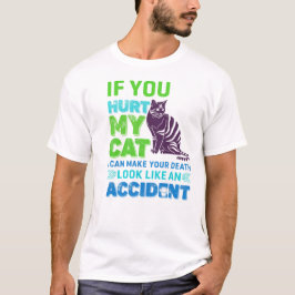 Grappige Cat Lover Waarschuwing T-shirt