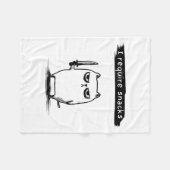 Grappige Cat Meme Ik Vereist Snacks Design Mannen Fleece Deken (Voorkant (Horizontaal))