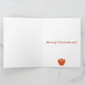 Grappige Cat Meowy Kerstvakantie Kaart (Binnen)