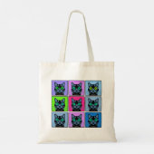 Grappige Cat Mood Board Tote Bag (Achterkant)