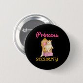 Grappige Cat Princess Security Meme Schattige Kat  Ronde Button 5,7 Cm (Voorkant /achterkant)