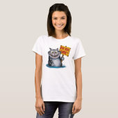 Grappige Cat Pun T-shirt (Voorkant volledig)