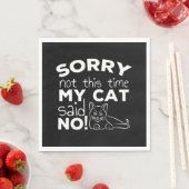 Grappige Cat Quote Gift katten Servet (Insitu)