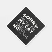 Grappige Cat Quote Gift katten Servet (Hoek)
