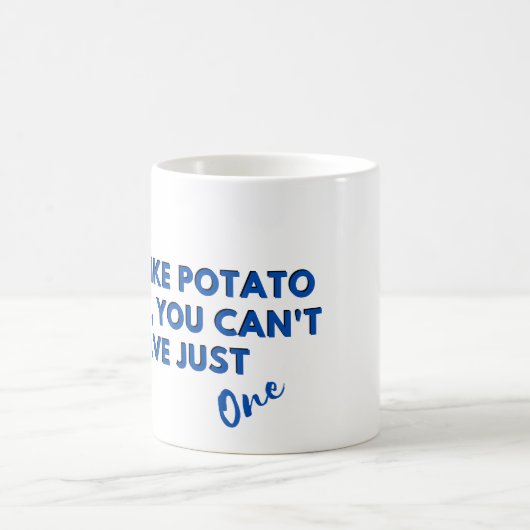 Grappige Cat Quote: Katten zijn als Aardappel Chip Koffiemok (Center)