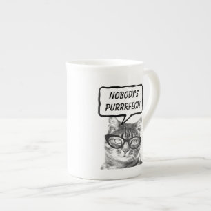 Grappige cat quote pun bone china specialty mokken