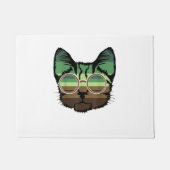 Grappige Cat retro Deurmat (Voorkant)