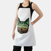 Grappige Cat retro Schort (Insitu)