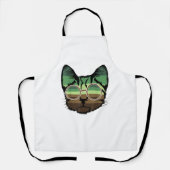 Grappige Cat retro Schort (Voorkant)