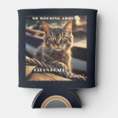 Grappige Cat Sailor Nautical Blikjeskoeler (Voorkant)