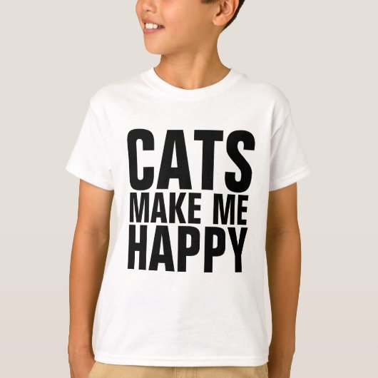 Grappige CAT T-shirts voor kinderen, KATTEN MAKEN (Voorkant)