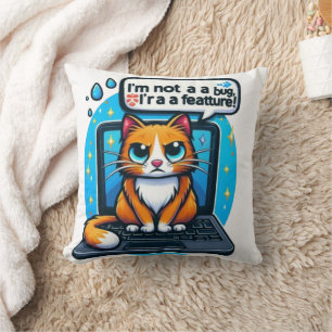 Grappige Cat Tech Meme Kussen Schattigee Geek Ho