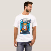 Grappige Cat Tech meme | Schattigee programmeur, g T-shirt (Voorkant volledig)