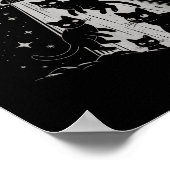 Grappige Cat UFO Ruimteschip Alien Galaxy Aestheti Poster (Hoek)