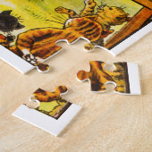 Grappige  Cats Frolicking op Speeltuin Swing Legpuzzel (Zijkant)