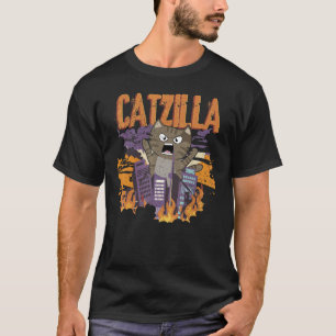 Grappige CATZILLA-grap voor kattenliefhebbers Film T-shirt