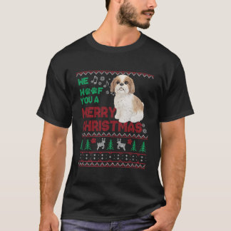 Grappige Cavachon liefhebber lelijke Kerst hond li T-shirt