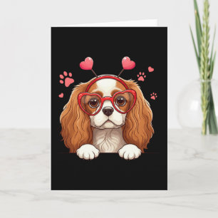 Grappige Cavalier King Charles Spaniel Hart Hoofd- Kaart