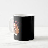 Grappige Cavalier King Charles Spaniel Hart Hoofd- Koffiemok (Voorkant links)