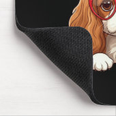 Grappige Cavalier King Charles Spaniel Hart Hoofd- Muismat (Hoek)