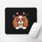 Grappige Cavalier King Charles Spaniel Hart Hoofd- Muismat (Met muis)