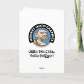 Grappige Cavemen Verjaardag Kaart (Achterkant)