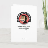 Grappige Cavemen Verjaardag Kaart (Achterkant)